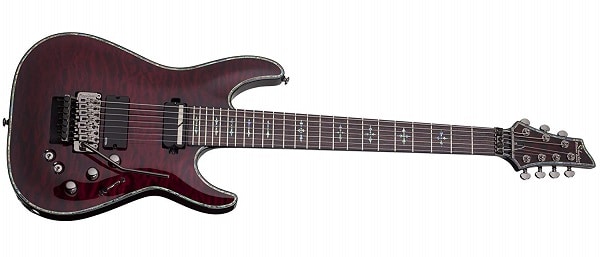 Schecter Hellraiser C-7 Floyd Rose-Sustainiac Black Cherry