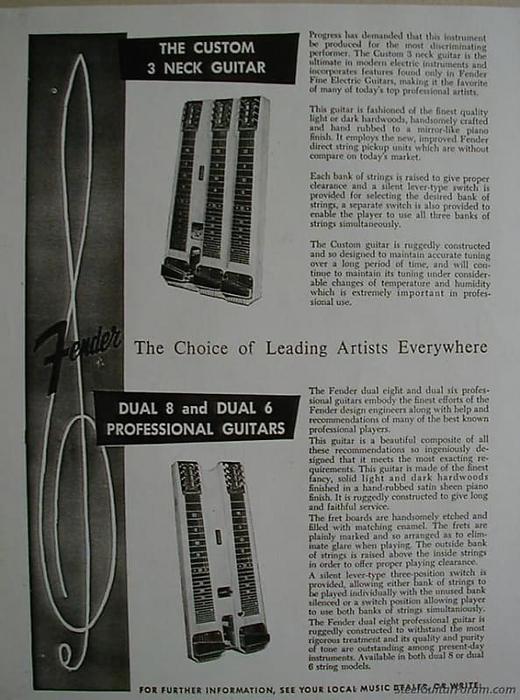 Modern Artists and Triple Neck Guitars