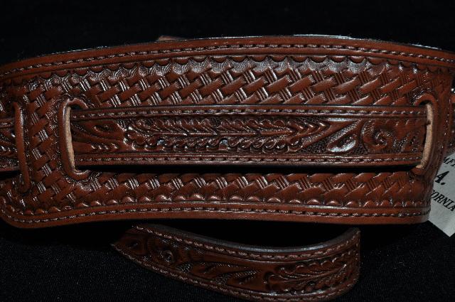 El Dorado Hand Tooled Leather Guitar Strap
