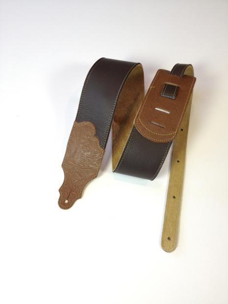 Franklin Strap Black Tooled Caramel