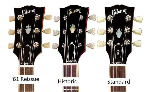 Comparison with Gibson Headstock Design