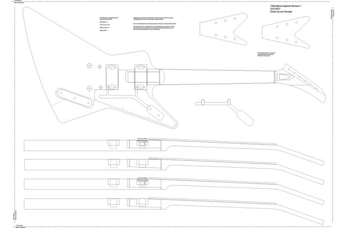 Creating an Explorer Guitar: The Template