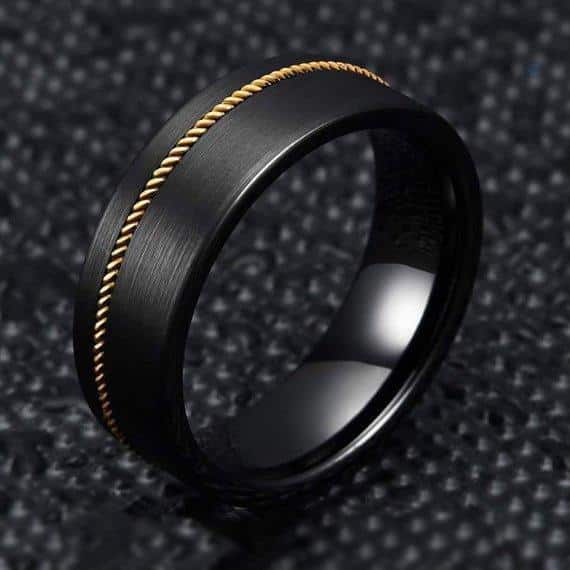 Guitar String Rings as Wedding Bands