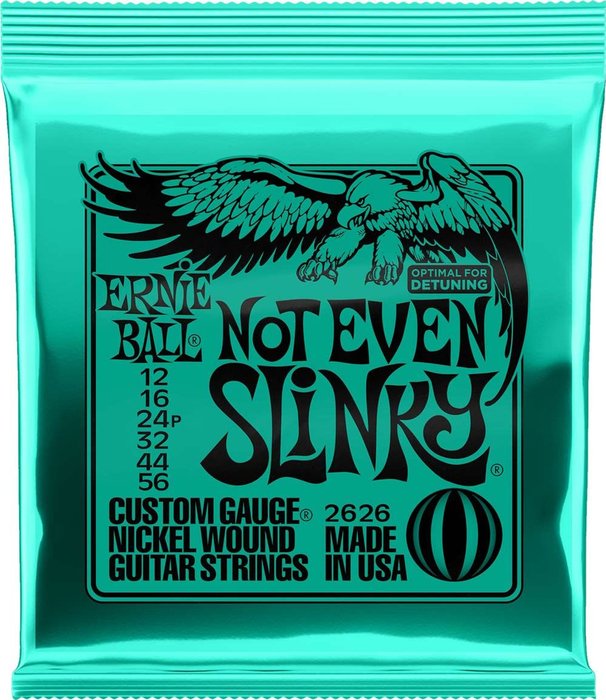 Ernie Ball 2626 Nickel Hybrid Not Even Slinky Electric Guitar Strings 12-56