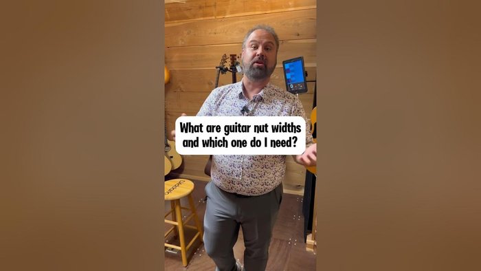 What do all the different guitar nut widths mean?! Which one should you  get? #guitar #guitarnut