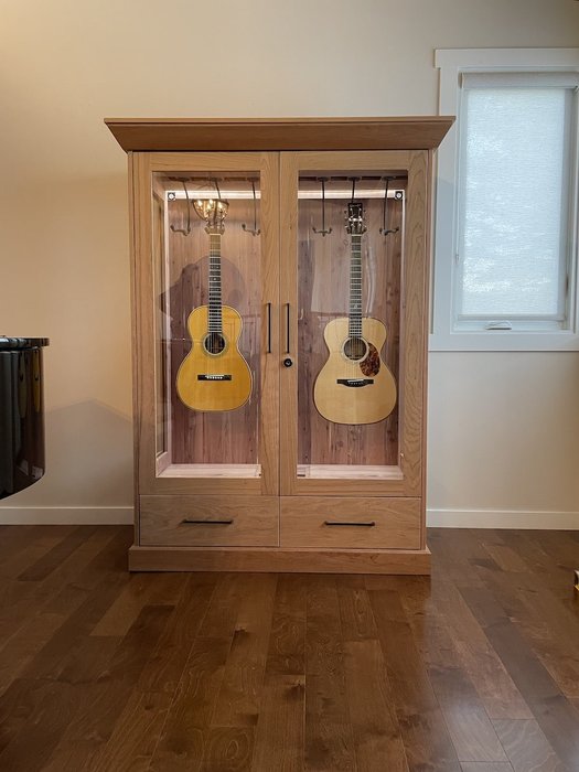 Custom Cherry Guitar Cabinet - Edmonton, AB
