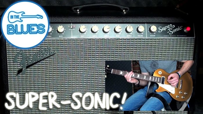 Fender Super-Sonic 22 Guitar Amp & Gibson Les Paul