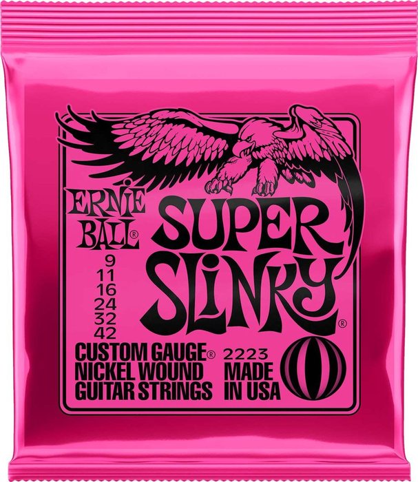 Ernie Ball 2223 Super Slinky Electric Guitar Strings 9-42