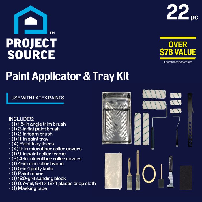 Project Source 22 -Piece Microfiber Paint Roller Kit