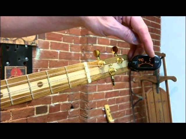How to Tune a 3-string Cigar Box Guitar to Open G GDG - YouTube