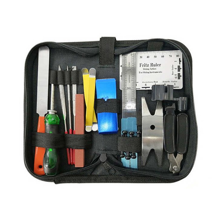 22pcs Guitars Repair Maintenance Tool Set Guitar Tool Kit Guitar Repair Kit with File Fret Measure Kit