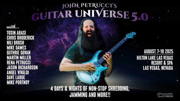 John Petrucci's Guitar Universe 5.0 | 4 Days and Nights of Non ...
