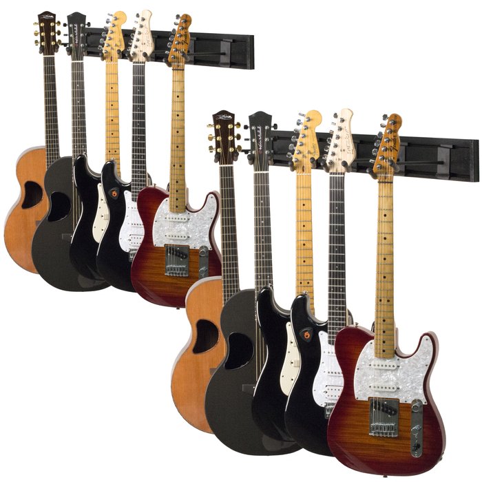Multi-Guitar Wall Rack For 10 Guitars | SW10RL-K