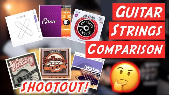 Acoustic Guitar Strings Comparison/Shootout | Elixir/D’Addario/Ernie  Ball/Martin/John Pearse