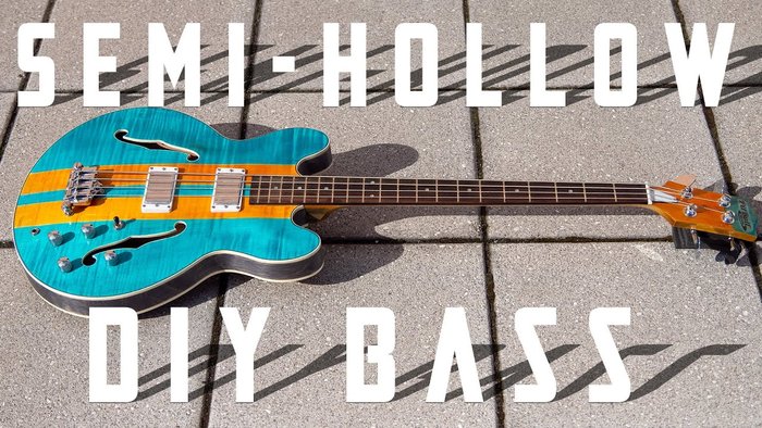 DIY Semi Hollow Bass Kit build (ES-335 Style)