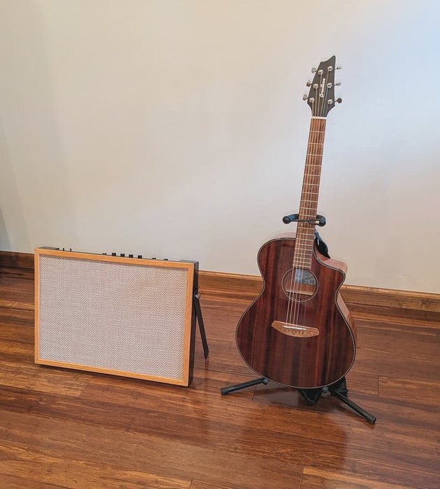 Featherweight flat-panel guitar speaker now has a monster amp built in