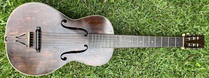 c.1916 WEYMANN Style 30 'f' hole acoustic guitar - Leaving This World