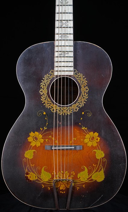 1930s Stella Jumbo 'Decalcomania' – StayGoldGuitars