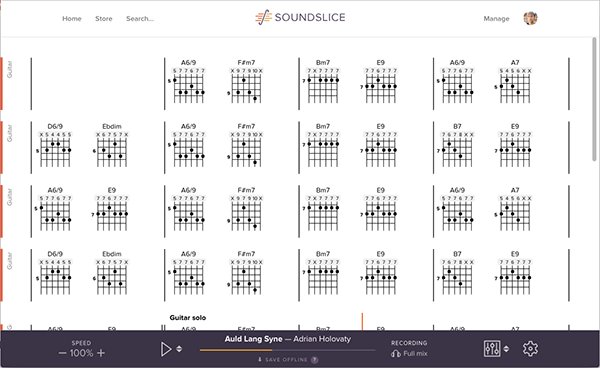 New: Chord chart view with chord diagrams | Soundslice product updates