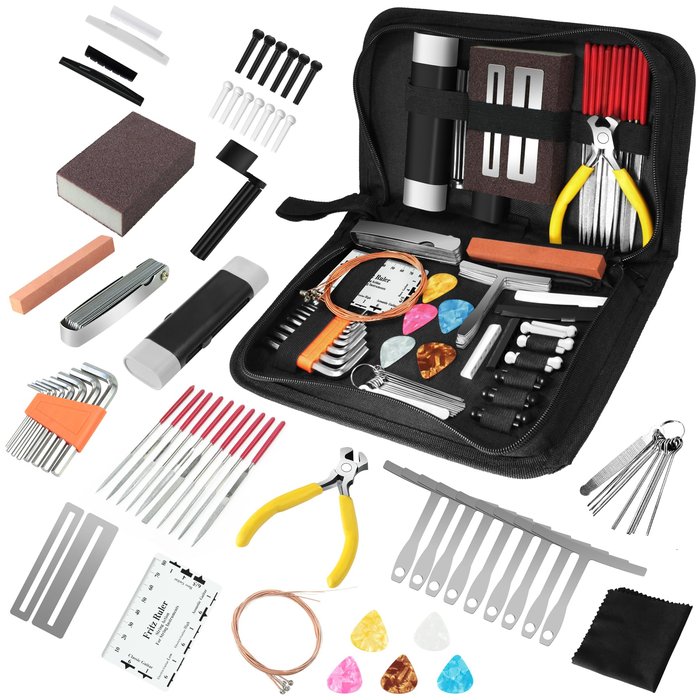 Amazon.com: TIMDAM 79Pcs Guitar Maintenance Kit - Complete Setup & Repair Tools for Guitar, Ukulele, Bass, Mandolin, Banjo - Ideal Gifts for Musicians ...