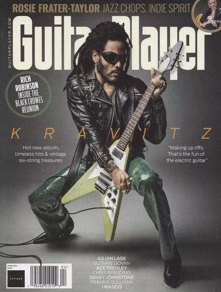 Guitar Player April 2024 Lenny Kravitz Ace Frehley Kiss ...