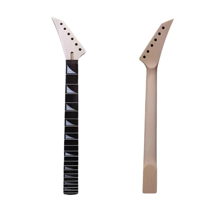 Jackson Style Reverse Headstock 22 Fret Guitar Neck - Maple & Rosewood
