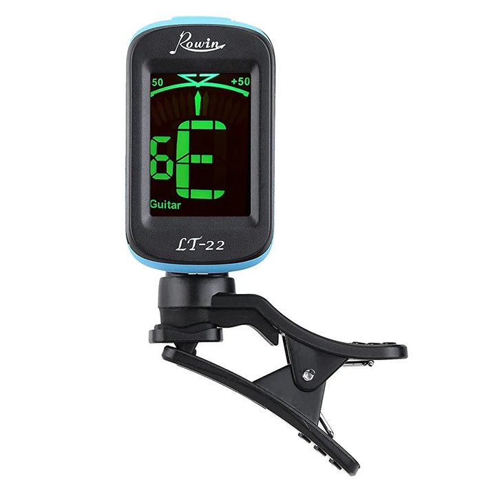 Digital Tuner Guitar Clip-On, Automatic LCD Display for Acoustic, Electric, Bass, Chromatic Instruments - Portable String Tuner
