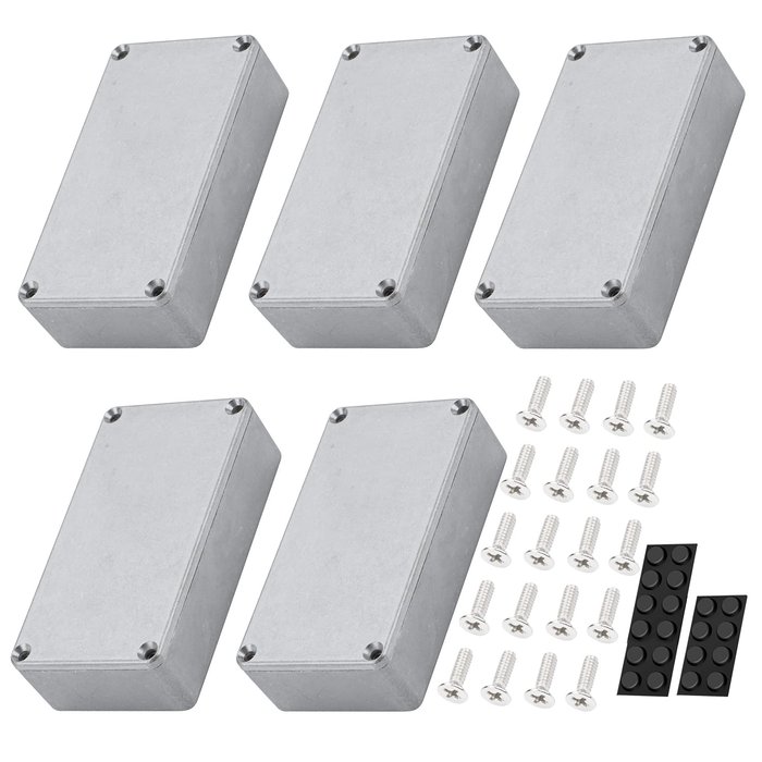 Amazon.com: DaierTek 5pcs 1590B Guitar Pedal Enclosure Aluminum Diecast Stomp Box Case 112x61x32mm Toggle Switch Box : Musical Instruments