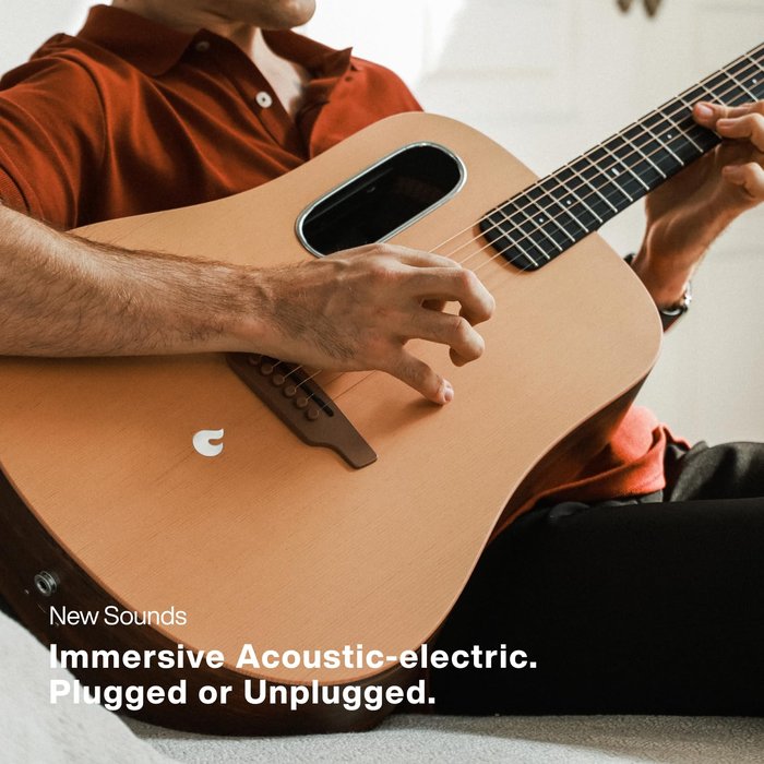 Amazon.com: LAVA ME 4 Solid Spruce Top Series,HILAVA 2.0 Smart Acoustics  Electric Guitars,right handed,with 3.5 inch TouchScreen,FreeBoost 2.0, ...