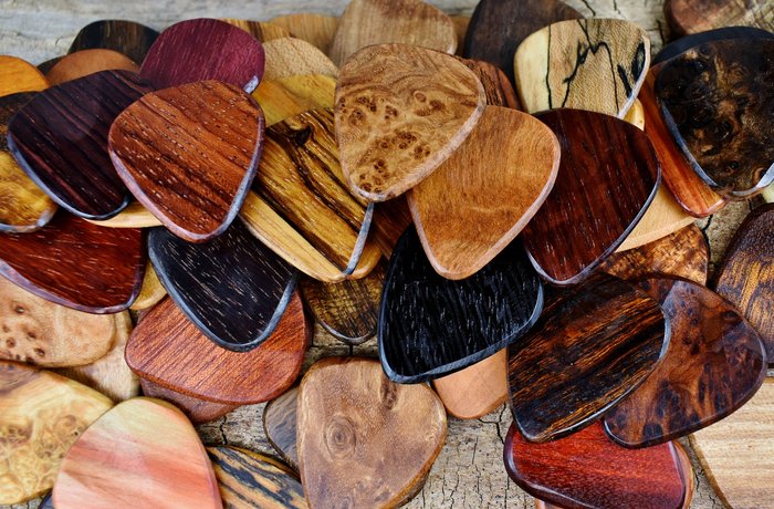 Wood Guitar Pick - Pickslay's Guitar Pick Collection - Handmade ...