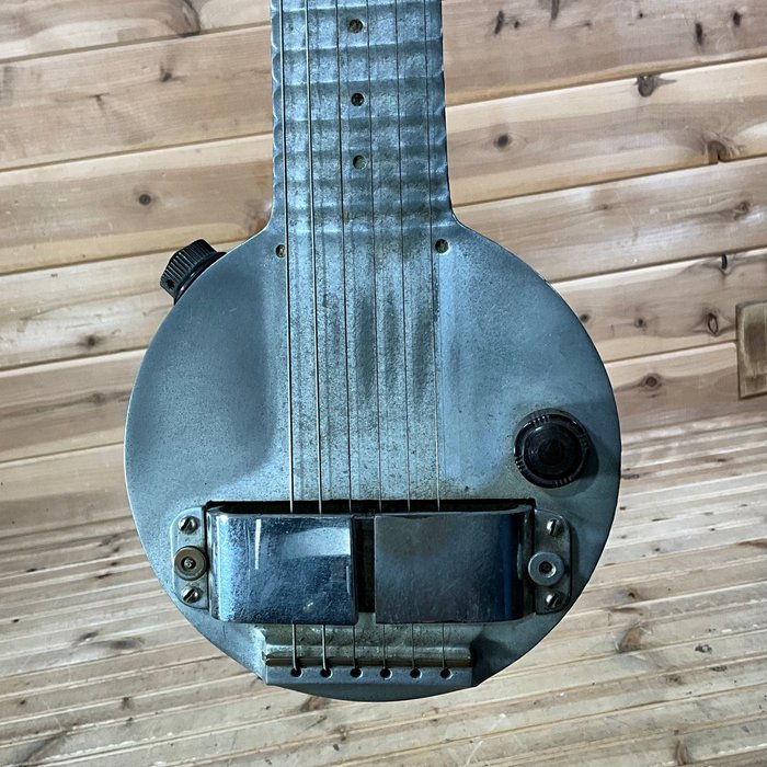 Rickenbacker Electro 1935 "Frying Pan" A-22 Lap Steel Electric Guitar USED - Gray, representing the historical impact and key era of steel guitar music.