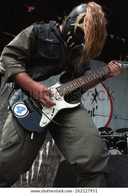 Denveraugust 22guitarist Gravy Mushroomhead Performs Concert Stock ...