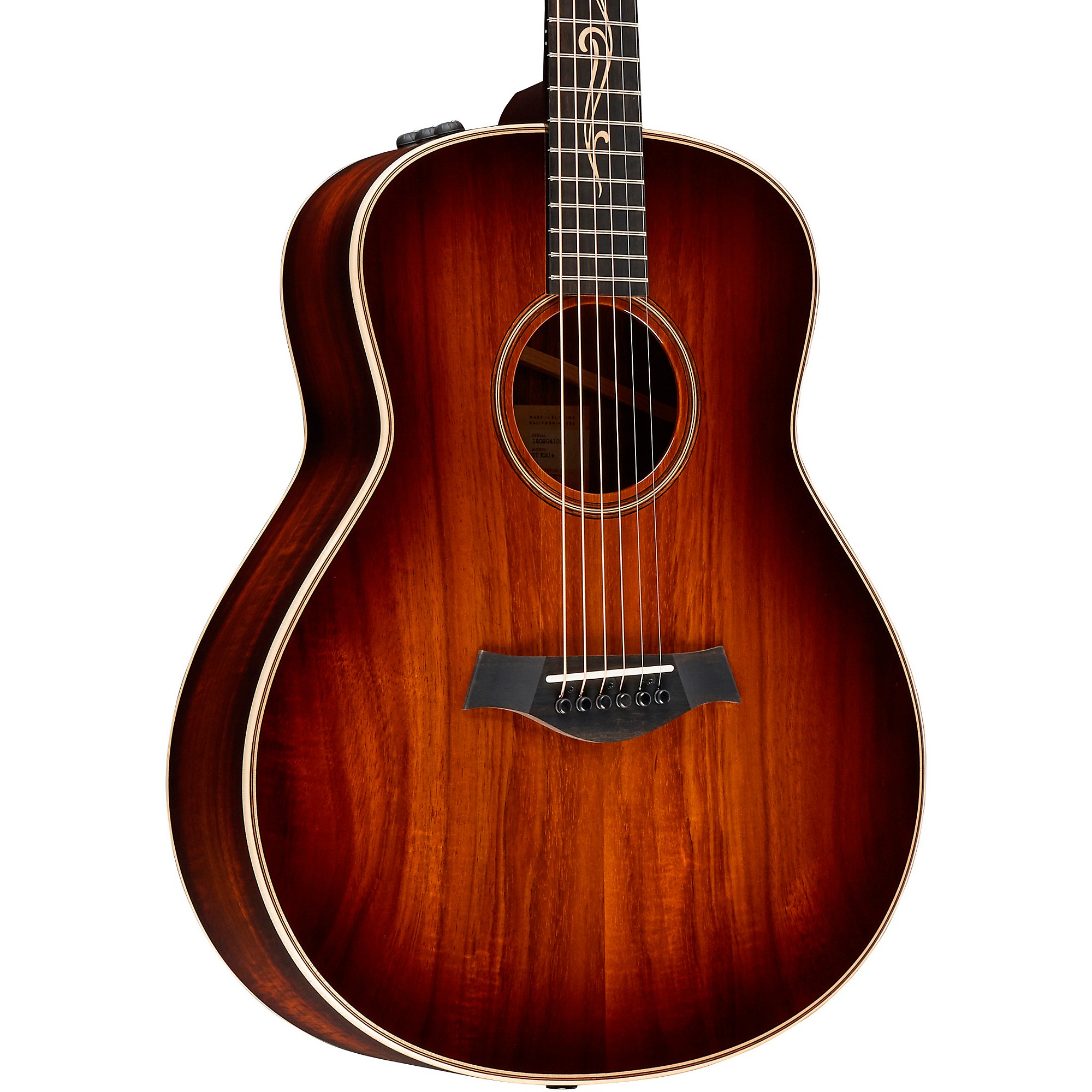 Taylor GT K21e Grand Theater Acoustic-Electric Guitar showcasing its elegant design and craftsmanship.