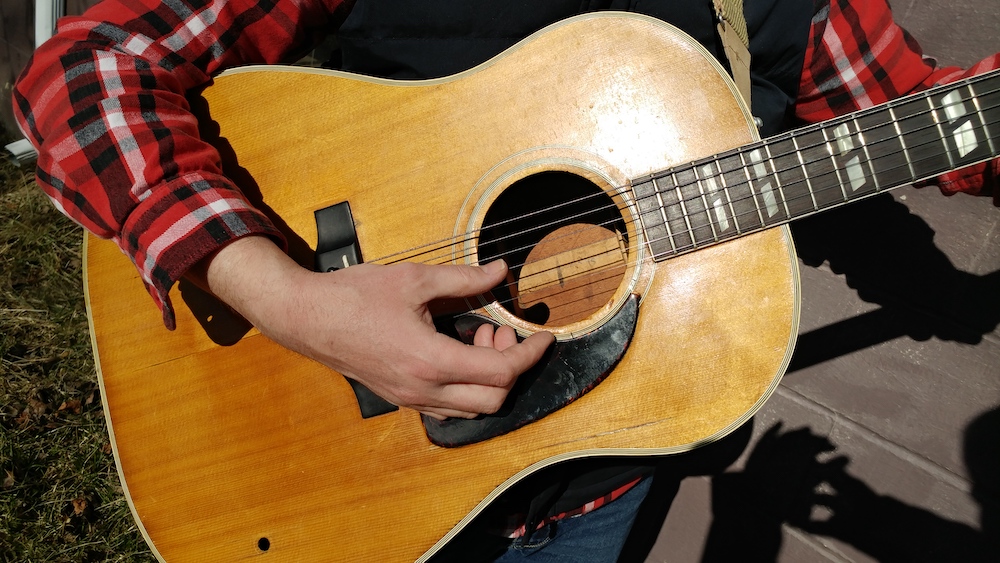 An artist's emotional bond with their guitar