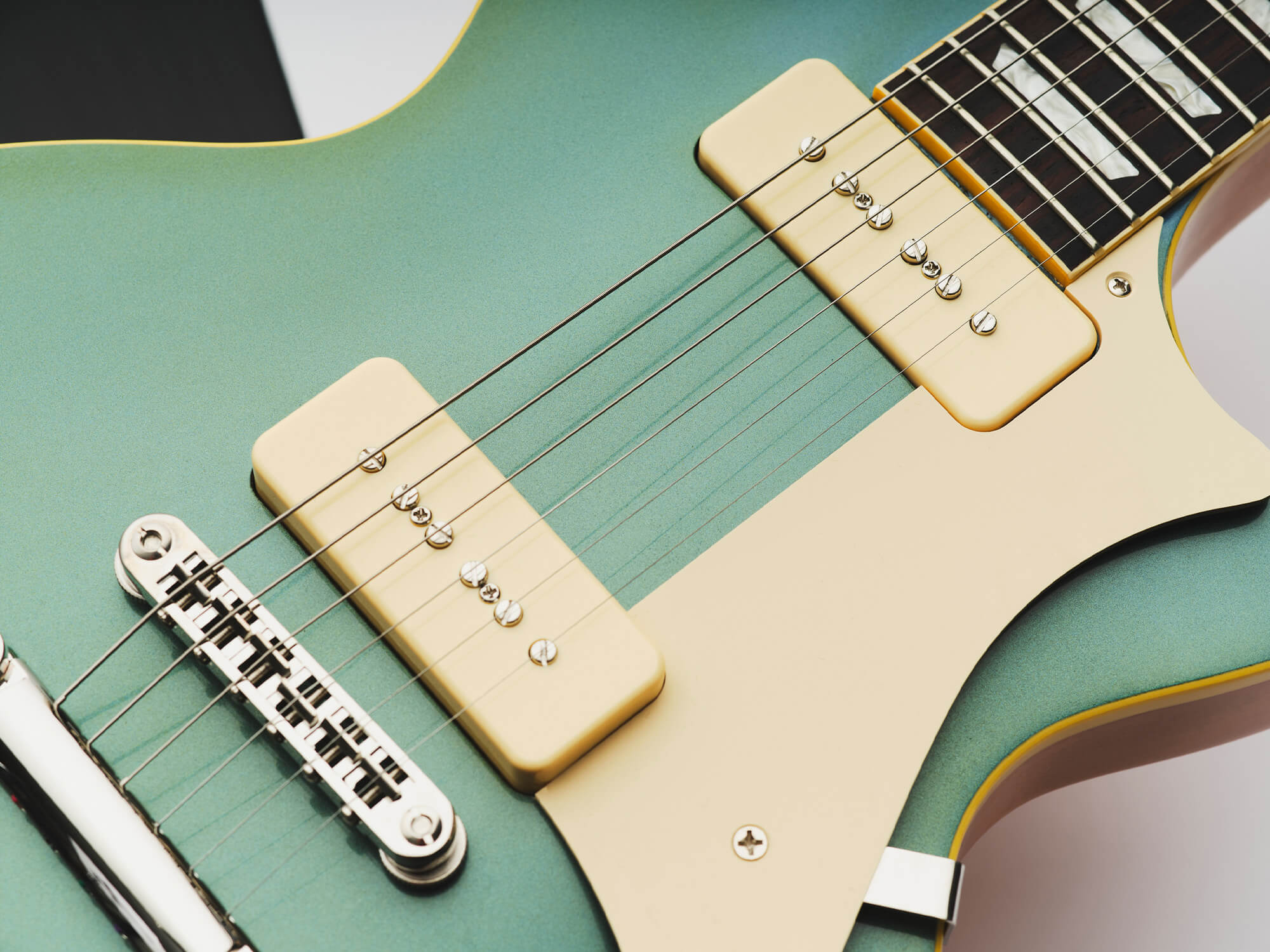 Heritage Custom Shop H-150 guitar featuring the new 225 Classic P90 pickups.