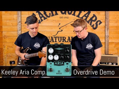 Demo of Keeley Aria Compressor and Overdrive pedal in action