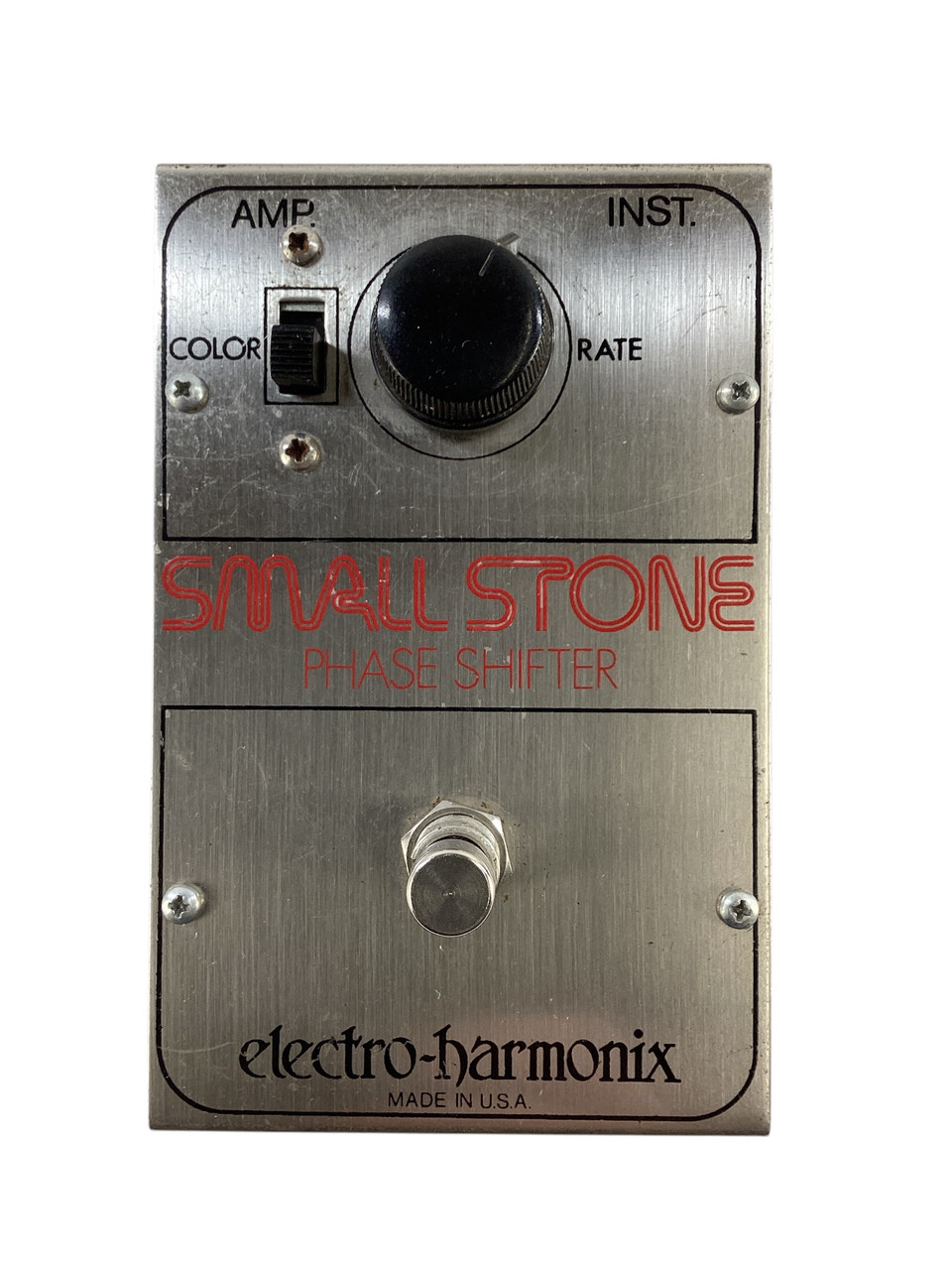Electro Harmonix Small Stone Phase Shifter V1 - a classic vintage phaser pedal.