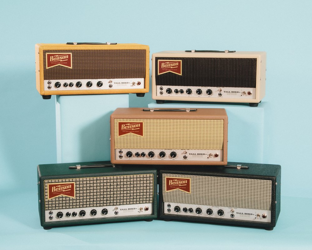 The Tall Bird Plus tube-driven reverb and tremolo unit, highlighting its control layout.