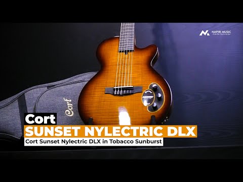 Hands-on video walkthrough of the Cort Sunset Nylectric DLX guitar