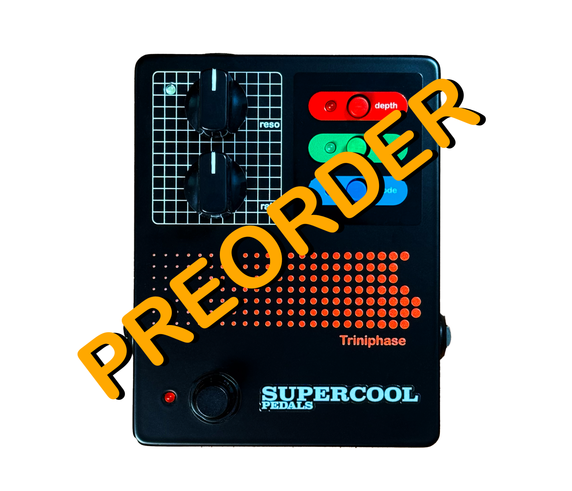 The Triniphase pedal available for preorder at Supercool Pedals.