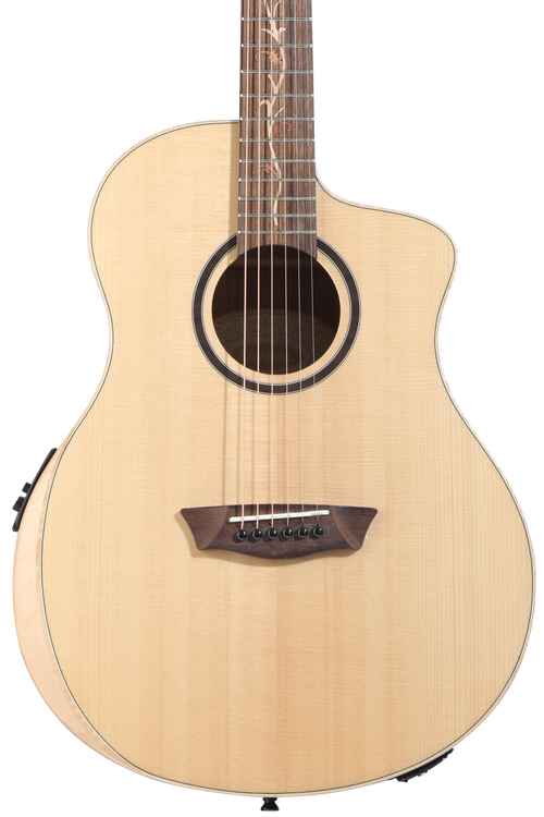 Washburn Bella Tono Suprema SC40SCE Acoustic-electric Guitar in Natural Gloss finish.